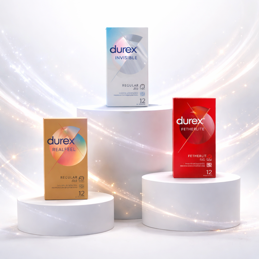 Durex Ultimate Variety Pack - 12 Pcs Each: Thick (Extra Safe), Thin (Fetherlite), & Ultra Thin (Invisible)